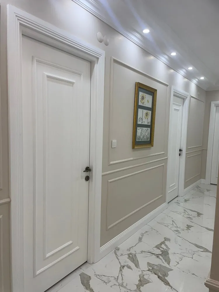 İzmir Mutfak Banyo Luxury Manyetik Kilitli & Gizli Menteşeli Beyaz Lake Kapı (MODEL-1-2) - Buca Adatepe özel mimari imalat