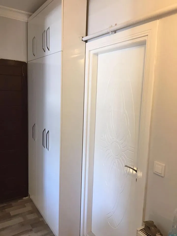 İzmir Mutfak Banyo Luxury Tavana Sıfır Entegre LED Aydınlatmalı Sürgülü Dolap (MODEL-1-4) - Buca Adatepe özel mimari imalat