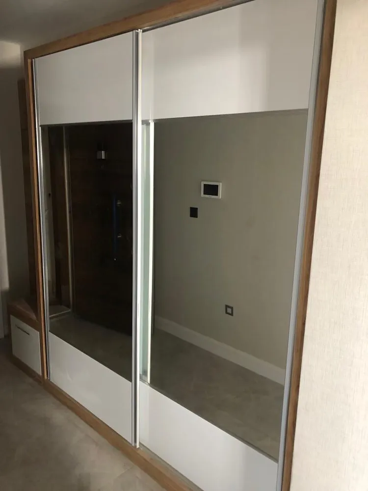 İzmir Mutfak Banyo Luxury Açık Raf Sistemli Minimalist Walk-in Closet (MODEL-11-3) - Buca Adatepe özel mimari imalat