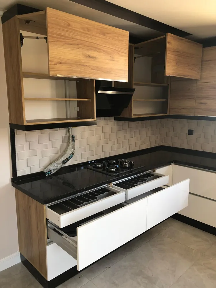 İzmir Mutfak Banyo Luxury Neme Dayanıklı Çift Renk Membran Mutfak (MODEL-13-4) - Buca Adatepe özel mimari imalat