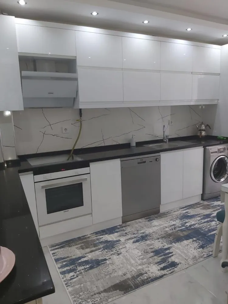 İzmir Mutfak Banyo Luxury Şaraplık Bölmeli & Kuvars Tezgahlı Lüks Mutfak (MODEL-14-4) - Buca Adatepe özel mimari imalat