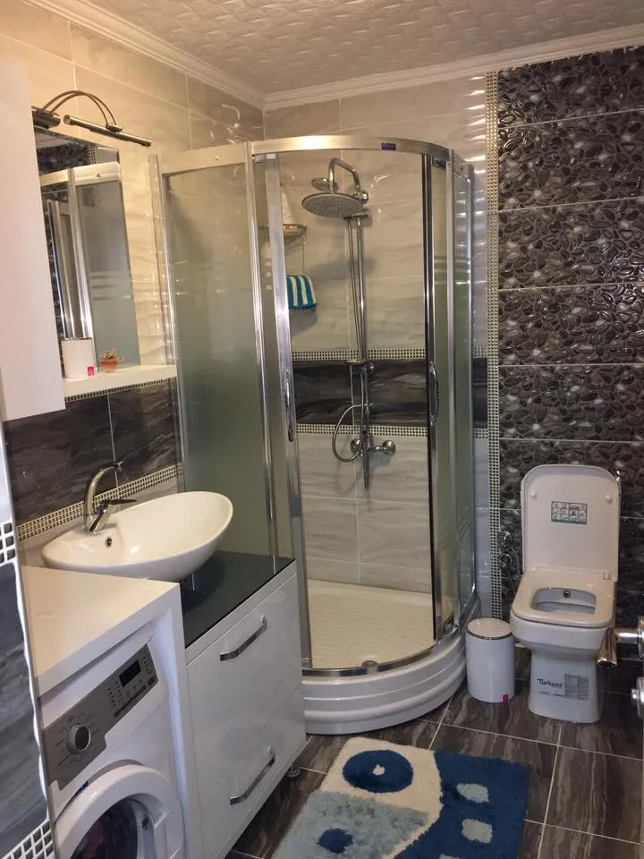 İzmir Mutfak Banyo Luxury Mat Zeytin Yeşili Lake & Açık Raflı Spa Dolabı (MODEL-14) - Buca Adatepe özel mimari imalat