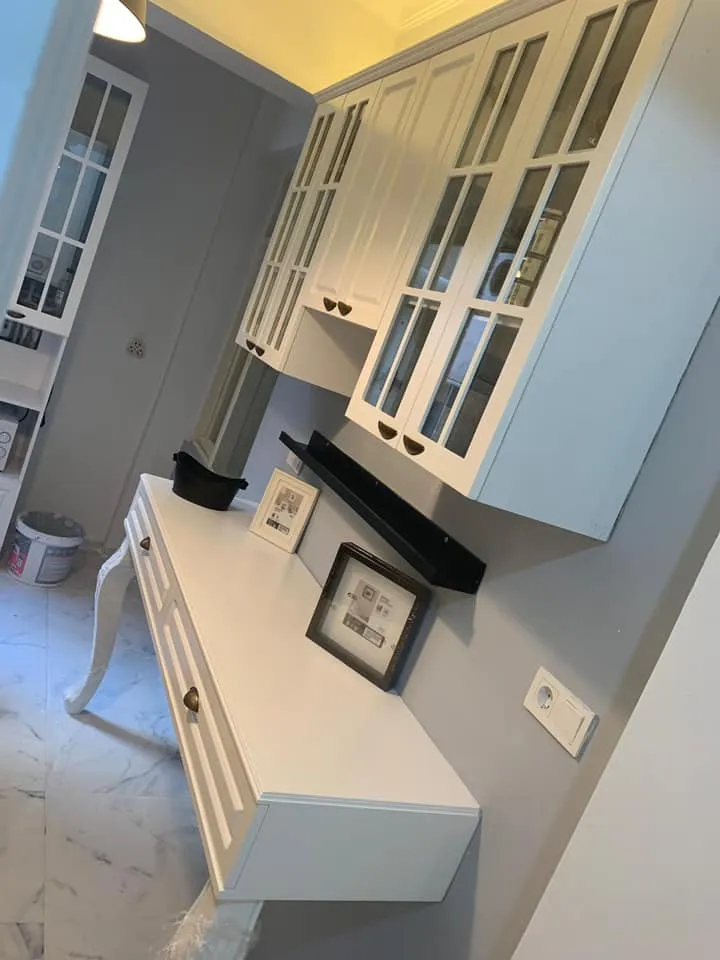 İzmir Mutfak Banyo Luxury Bornova Villa Tipi U Mutfak Dolabı & Kiler (MODEL-16-4) - Buca Adatepe özel mimari imalat