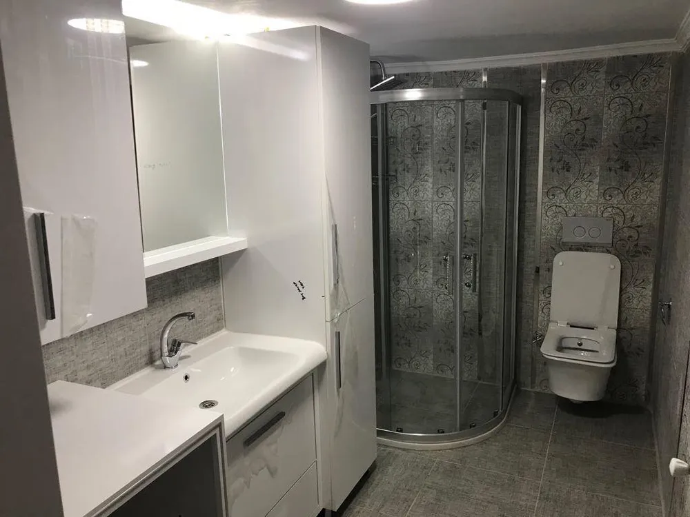 İzmir Mutfak Banyo Luxury Antik Pirinç Kulplu Füme Mat Lake Country Banyo (MODEL-19) - Buca Adatepe özel mimari imalat