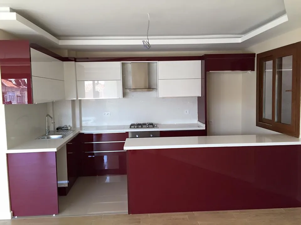 İzmir Mutfak Banyo Luxury Ölü Alan Bırakmayan Döner Kilerli L Mutfak (MODEL-21-4) - Buca Adatepe özel mimari imalat