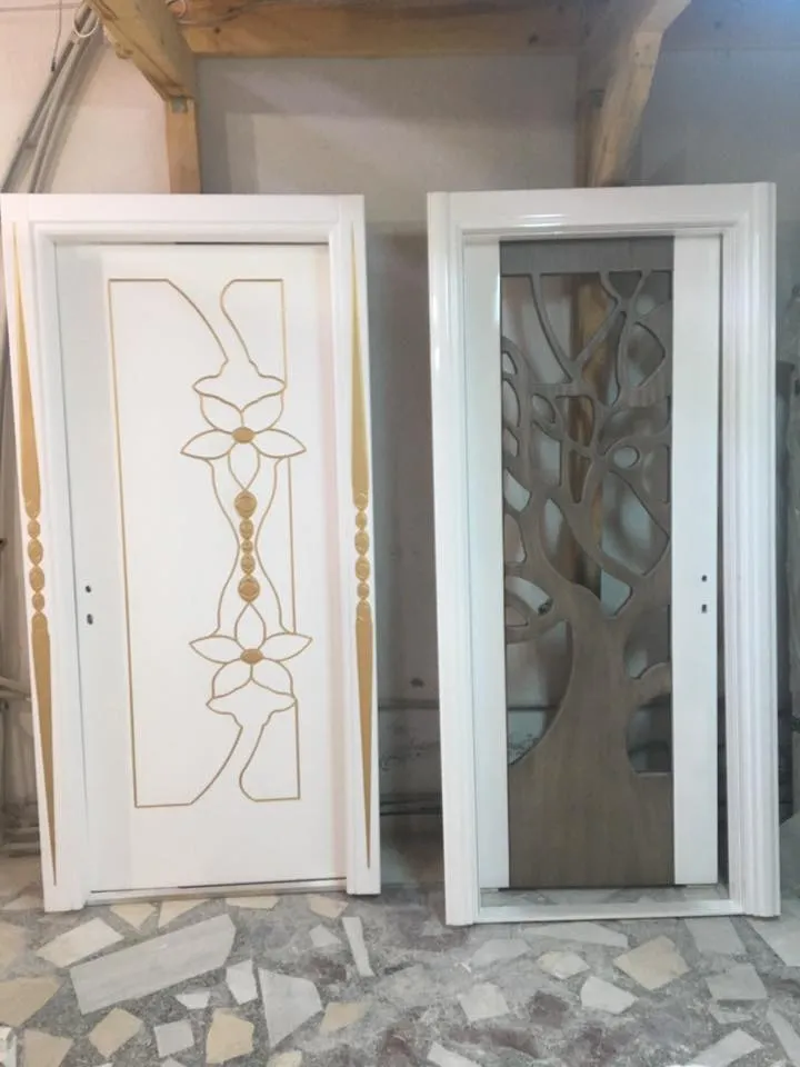 İzmir Mutfak Banyo Luxury Mutfak İçin Çift Yönlü Yaylı Çarpma Ahşap Kapı (MODEL-22-2) - Buca Adatepe özel mimari imalat