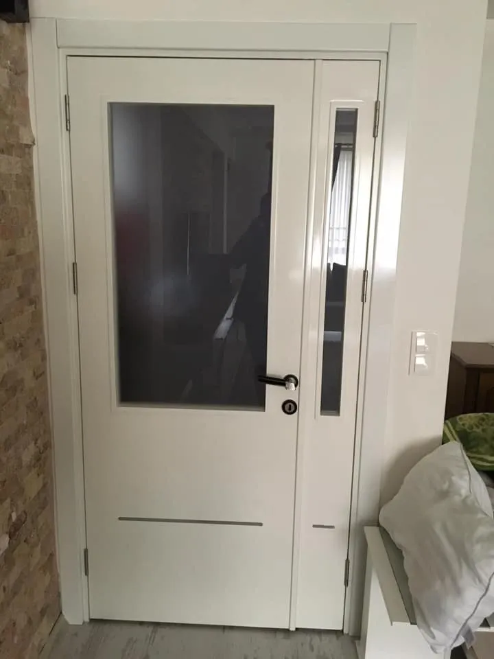 İzmir Mutfak Banyo Luxury Fransız Tipi Çoklu Cam Çıtalı Beyaz Kapı (MODEL-26) - Buca Adatepe özel mimari imalat