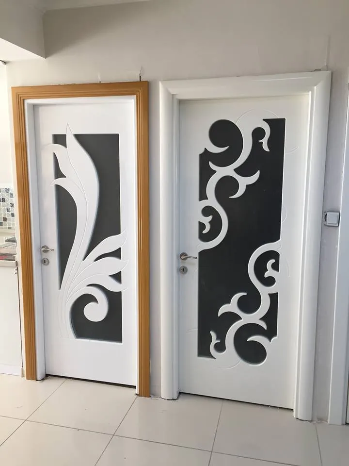 İzmir Mutfak Banyo Luxury Neo-Klasik Çıtalı Beyaz Lake Salon Kapısı (MODEL-3-2) - Buca Adatepe özel mimari imalat