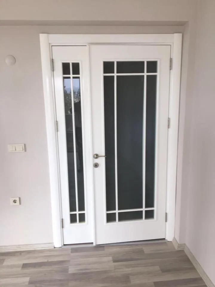 İzmir Mutfak Banyo Luxury Kare Cam Menfezli Şık Mutfak Kapısı (MODEL-31) - Buca Adatepe özel mimari imalat