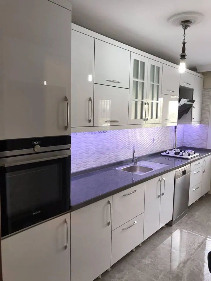 İzmir Mutfak Banyo Luxury Urla Taş Ev Çıtalı Country Mutfak Dolabı (MODEL-4-4) - Buca Adatepe özel mimari imalat