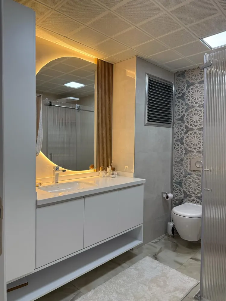 İzmir Mutfak Banyo Luxury İki Duvar Arası Özel Ölçü Duvardan Duvara Banyo Dolabı (MODEL-41) - Buca Adatepe özel mimari imalat