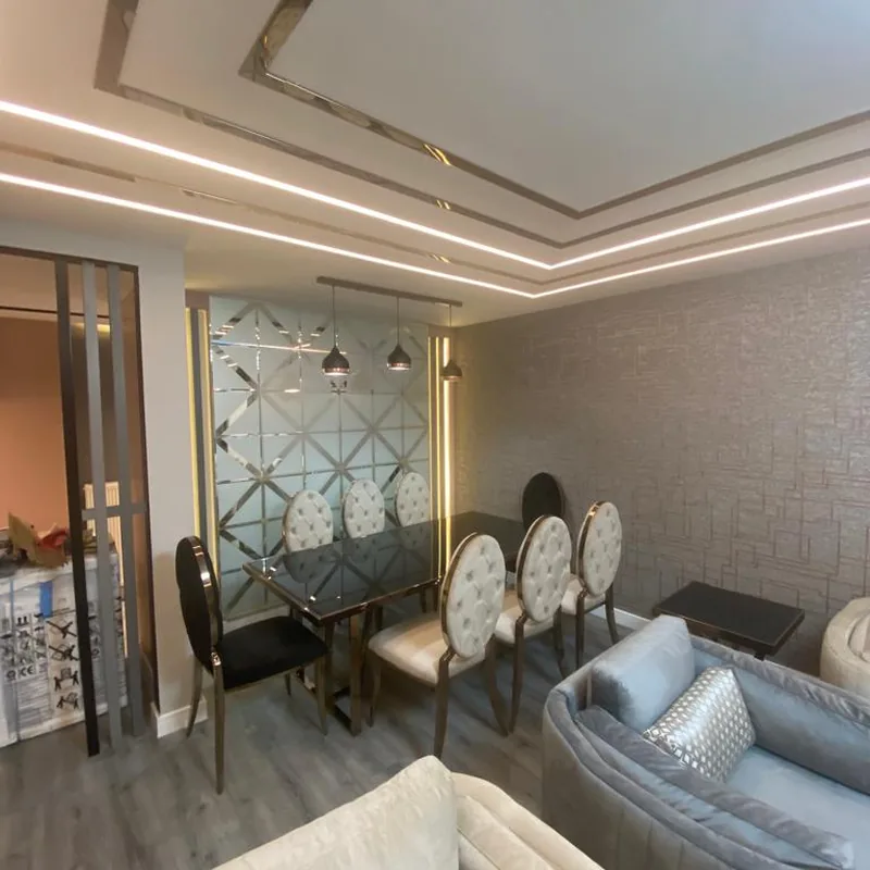 İzmir Mutfak Banyo Güzelbahçe Kuvars Tezgahlı Lüks Ada Mutfak montaj teslimi #24