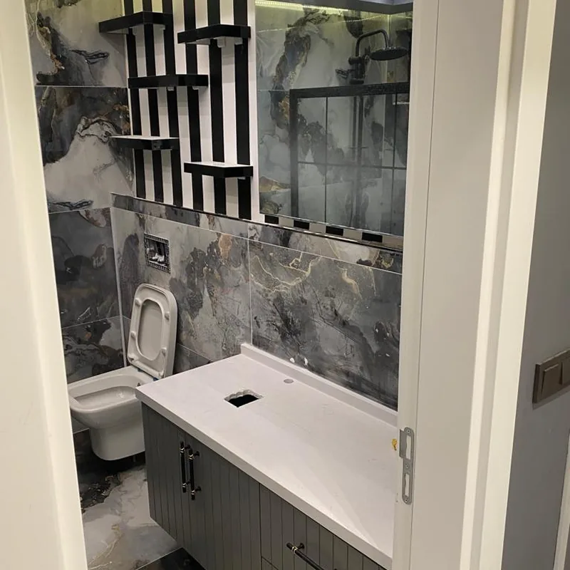 İzmir Mutfak Banyo Urla Kekliktepe İpek Mat Kulpsuz Mutfak Dolapları montaj teslimi #39