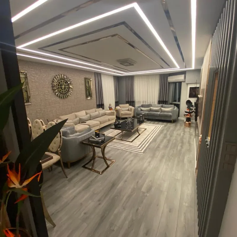 İzmir Mutfak Banyo Güzelbahçe İpek Mat Kulpsuz Mutfak Dolapları montaj teslimi #51