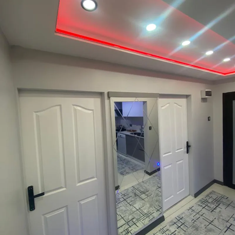 İzmir Mutfak Banyo Alsancak Giyinme Odası ve Entegre Aydınlatmalı Dolap montaj teslimi #70